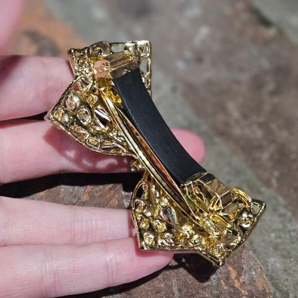 Gorgeous Retro Rhinestone Encrusted Bow Hair Clip ~ Cosplay Costume Party Twee main image 4